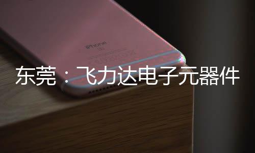 投用东莞电子慧枢务湾纽在力达元器应链件智飞，服区供沙田